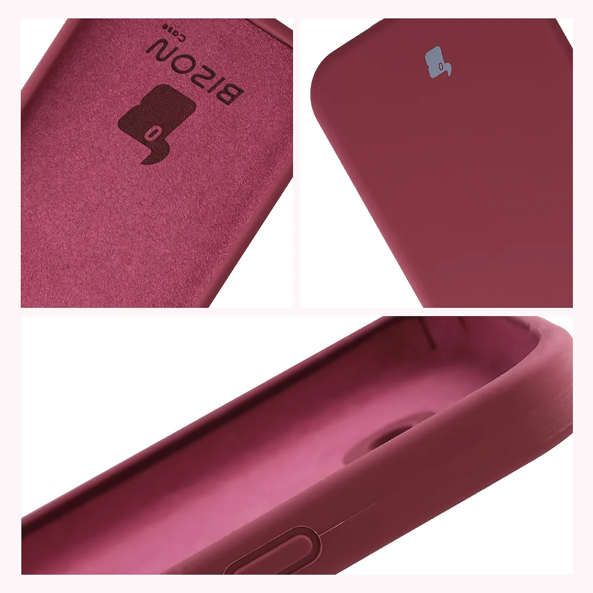 Konstrukcja etui Bizon Soft Case: zintegrowane osłony, podwyższone krawędzie i wyściółka z mikrofibry do Google Pixel 10a
