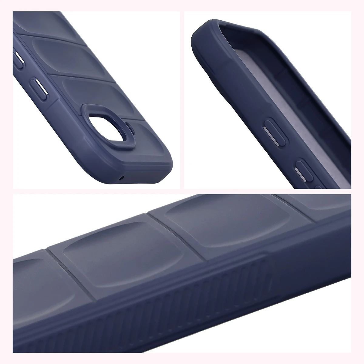 Erhöhte Kanten und rutschfeste Oberfläche im Etui Bizon Case Tur für Google Pixel 10a