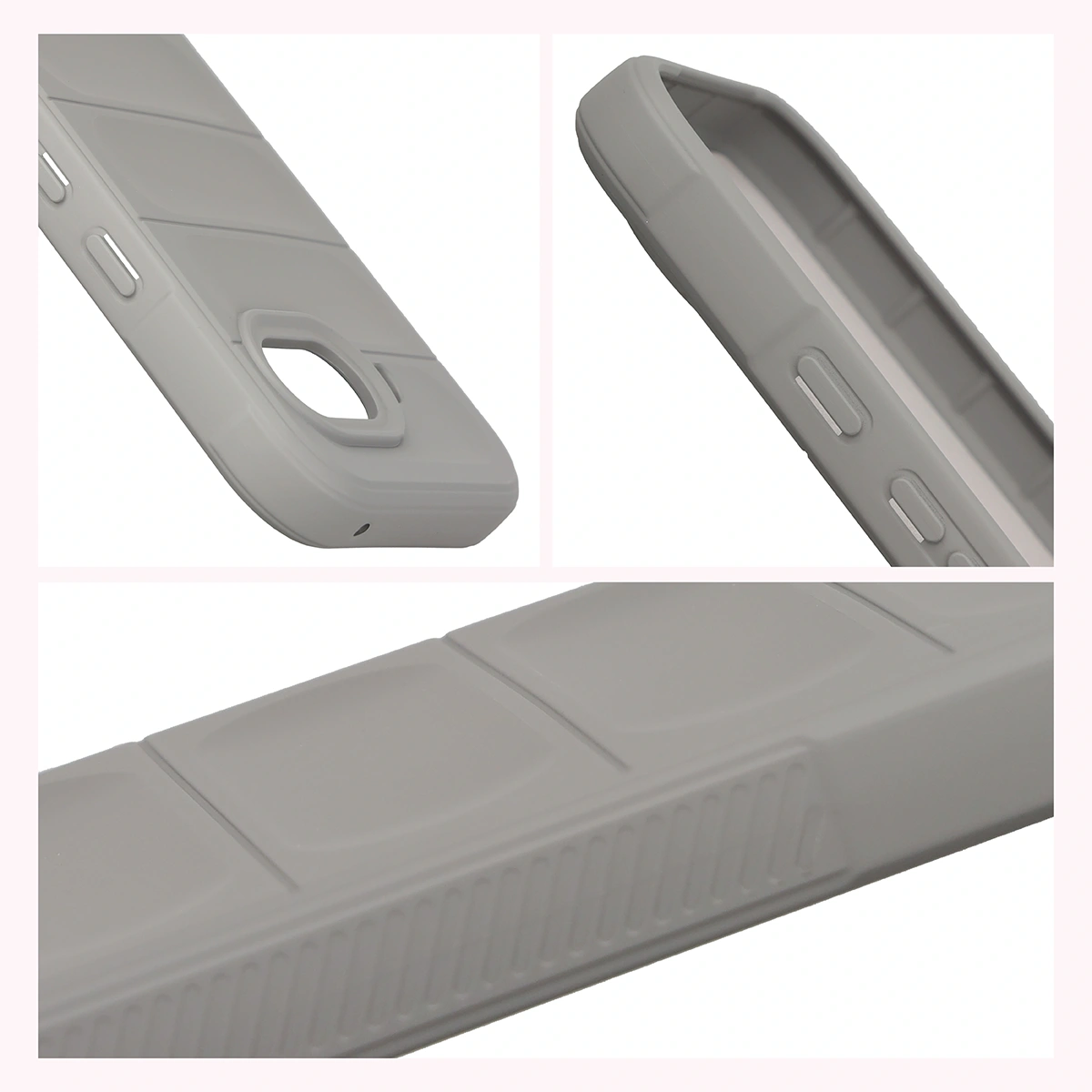 Raised edges and non-slip surface in the Bison Case Tur for Google Pixel 10a
