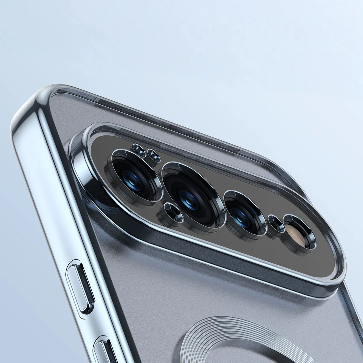 Metallic frame, raised edges, and integrated covers in Bizon Case EduardO for Google Pixel 11 Pro XL