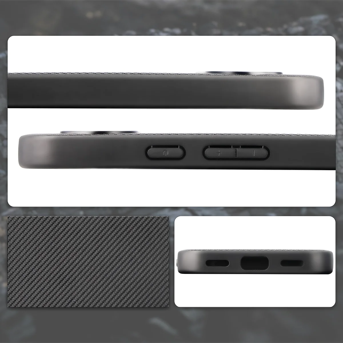 Cutouts, integrated covers, and structure of the Bizon Case CarbO for Google Pixel 11