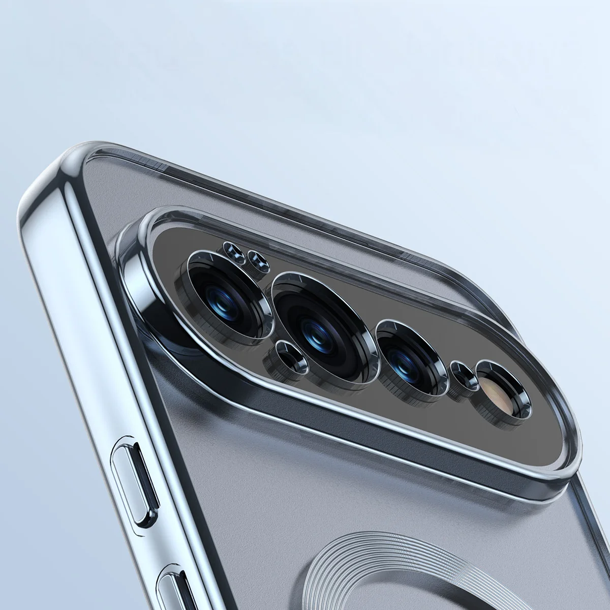 Metallic frame, raised edges, and integrated covers in the Bizon Case EduardO for Google Pixel 11
