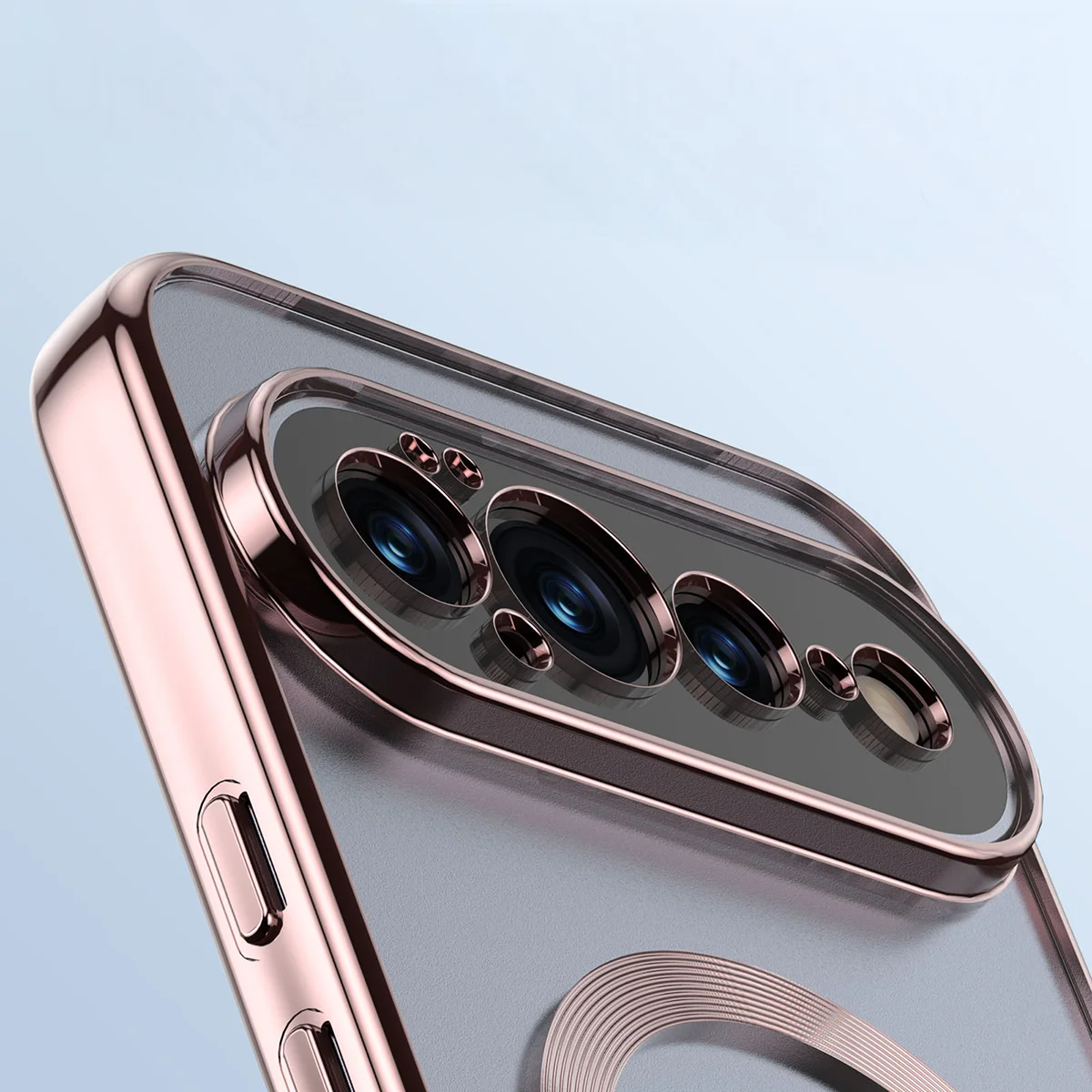 Metallic frame, raised edges, and integrated covers in Bizon Case EduardO for Google Pixel 11