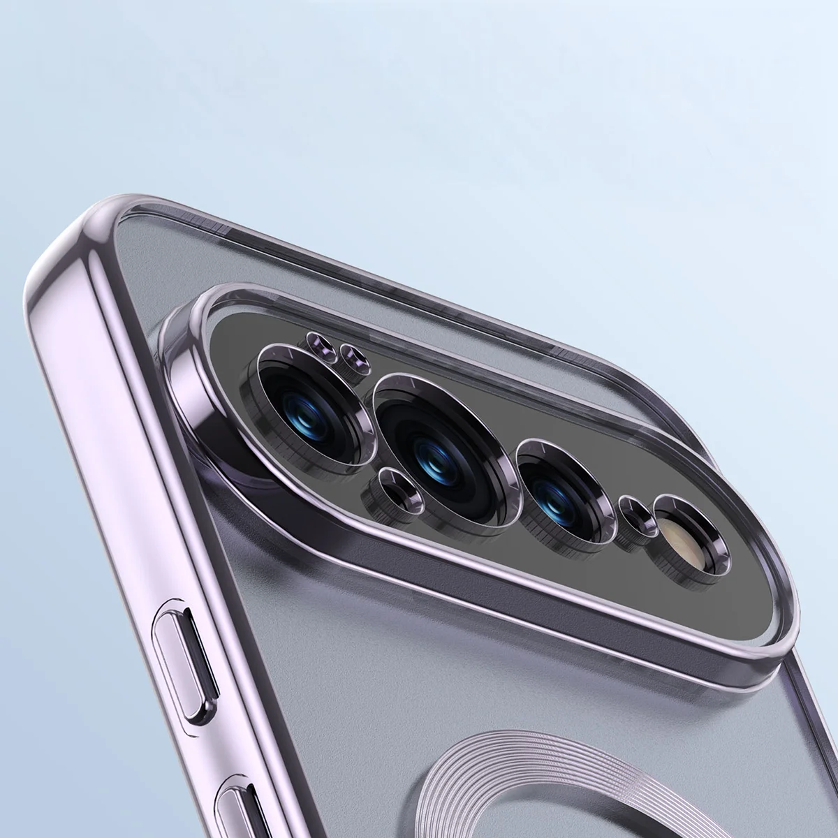 Metallic frame, raised edges, and integrated covers in Bizon Case EduardO for Google Pixel 11