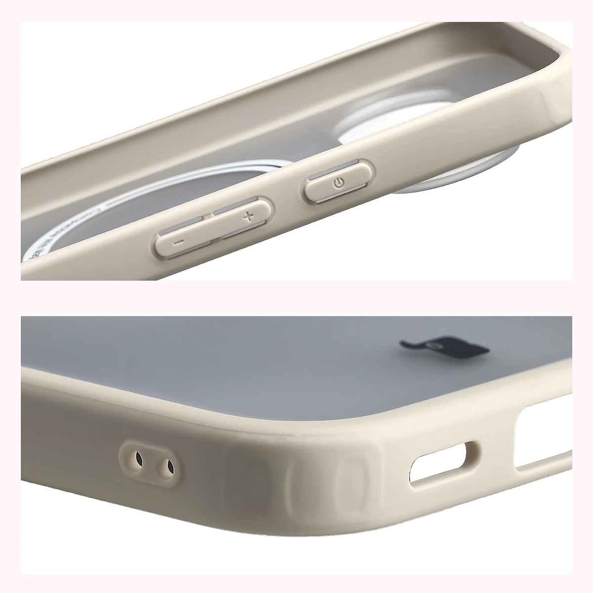 Reinforced corners and raised edges of the screen in the Bizon Case MatteO for Google Pixel 11 / 11Pro / 10 / 10 Pro