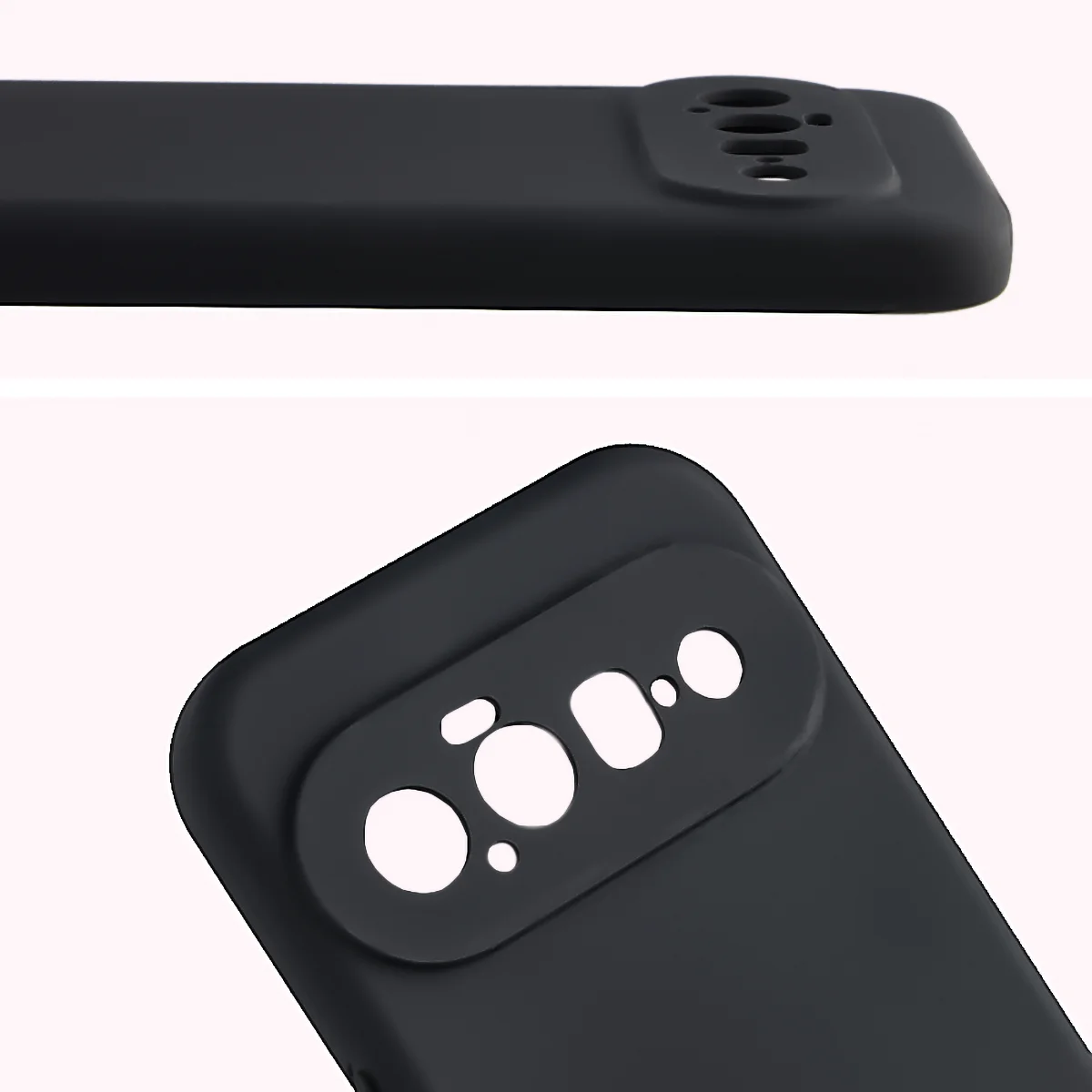 Close-up of lens cutouts in the Bison Soft Case for Google Pixel 11