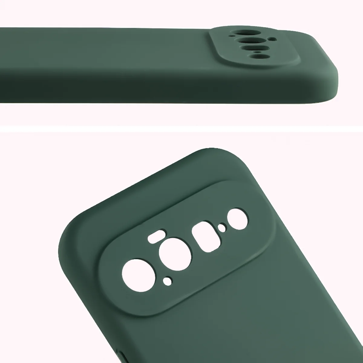 Close-up of lens cutouts in the Bison Soft Case for Google Pixel 11