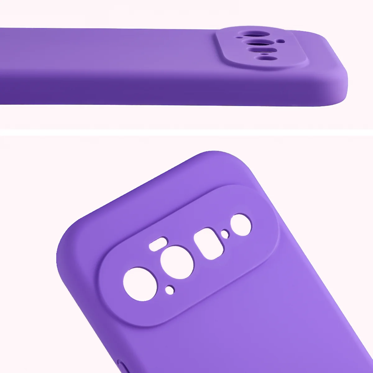 Close-up of lens cutouts in the Bison Soft Case for Google Pixel 11