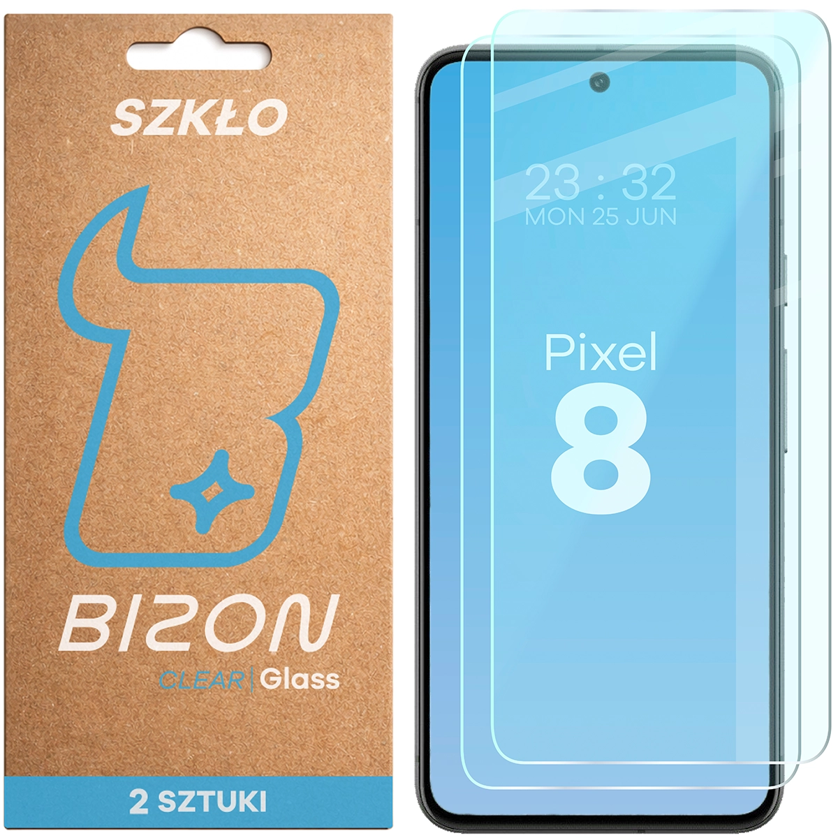 Szkło hartowane Bizon Glass Clear Duo do Google Pixel 8