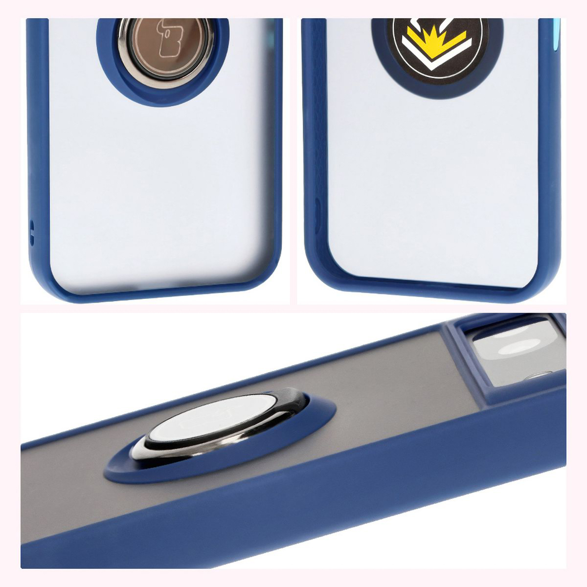 Caracteristici Bizon Case Hybrid Ring: cadru antiderapant și design mat