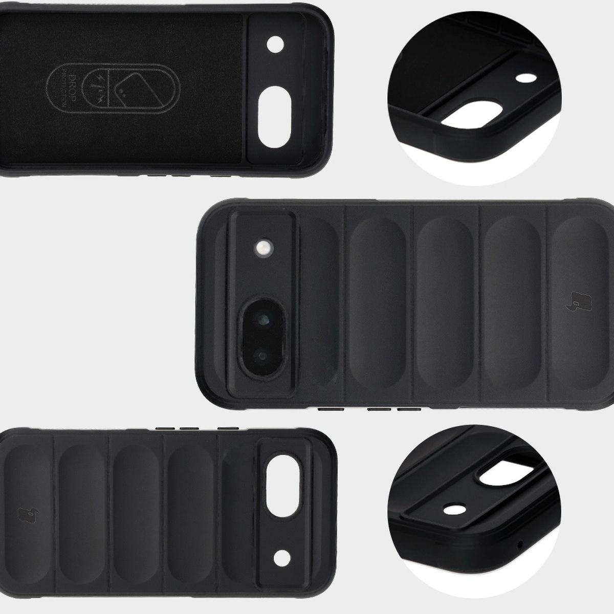 Microfiber lining, grooves on the back, and reinforced corners in Bison Case Tur