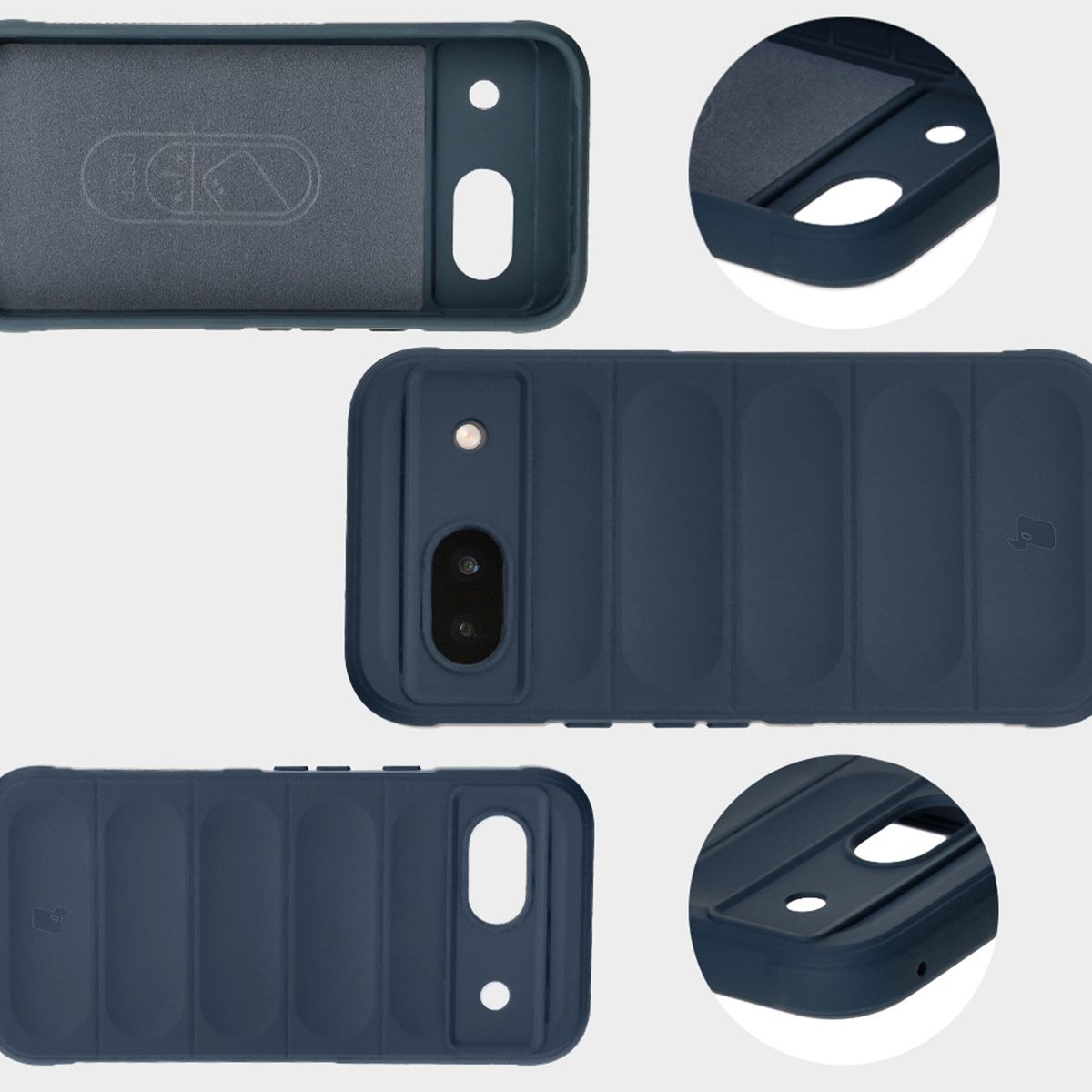 Microfiber lining, grooves on the back, and reinforced corners in Bizon Case Tur