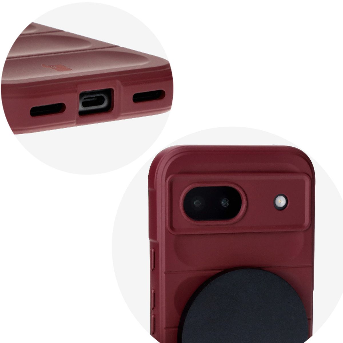 Decupaje precise și compatibilitate cu încărcarea wireless în husa Bizon Case Tur
