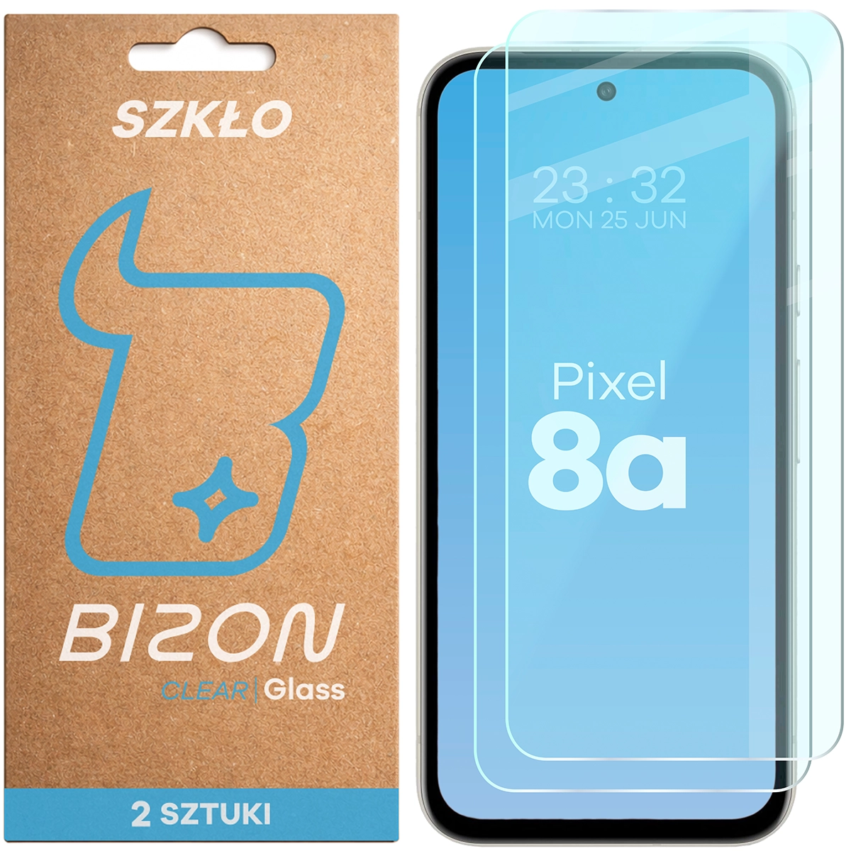 Szkło hartowane Bizon Glass Clear Duo do Google Pixel 8a