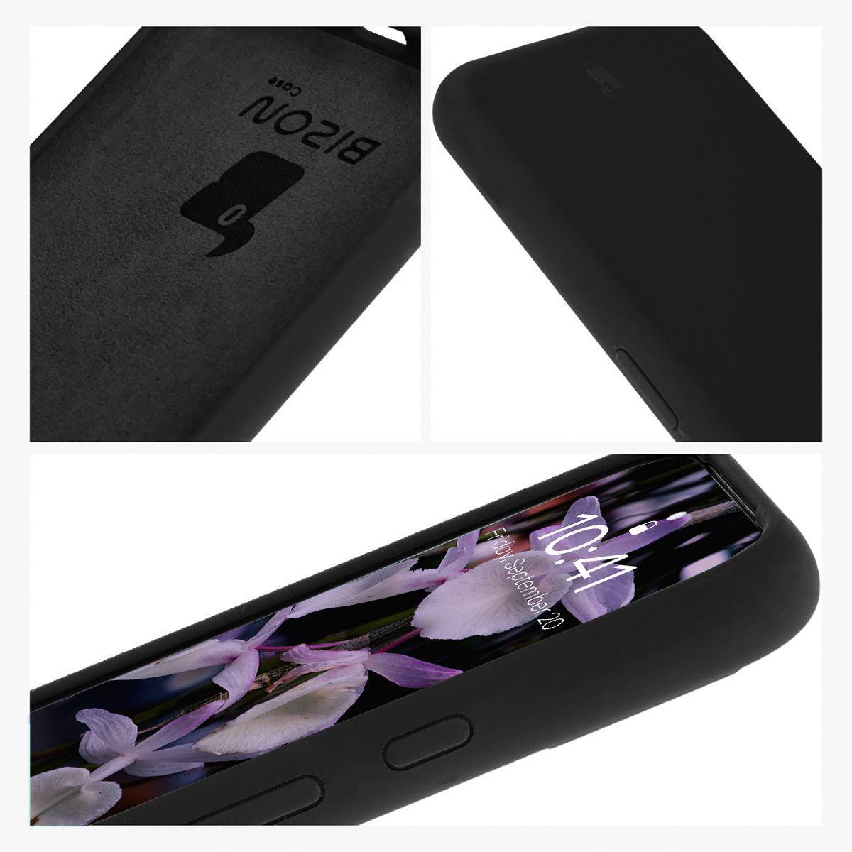 Bizon Soft Case construction: integrated covers, raised edges, and microfiber padding