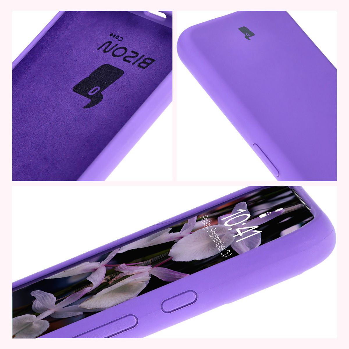 Construction of the Bizon Soft Case: integrated covers, raised edges, and microfiber padding