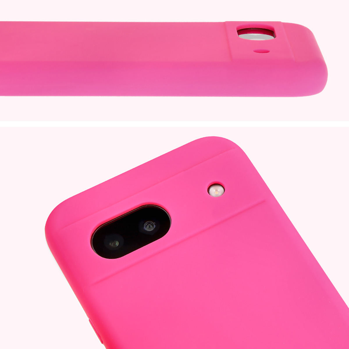 Prim-plan pe decupajele pentru obiective în husa Bizon Soft Case