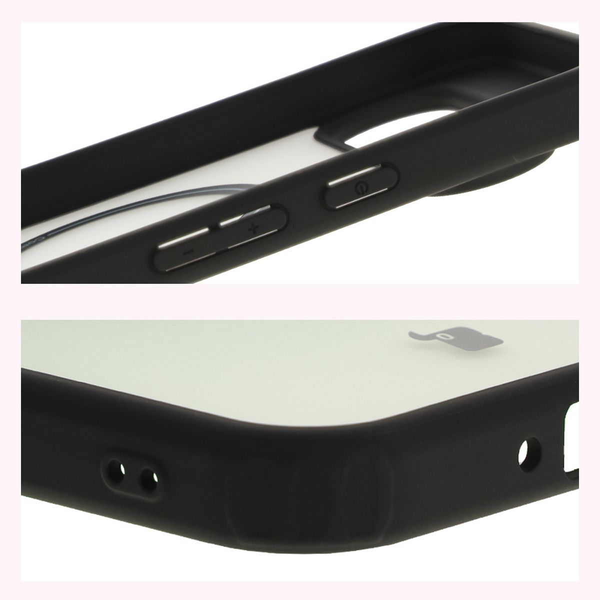 Wzmocnione narożniki i podwyższone ranty ekranu w etui Bizon Case MatteO