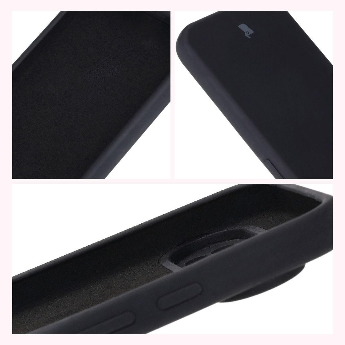 Construcția husei Bizon Soft Case: capace integrate, margini ridicate și căptușeală din microfibră