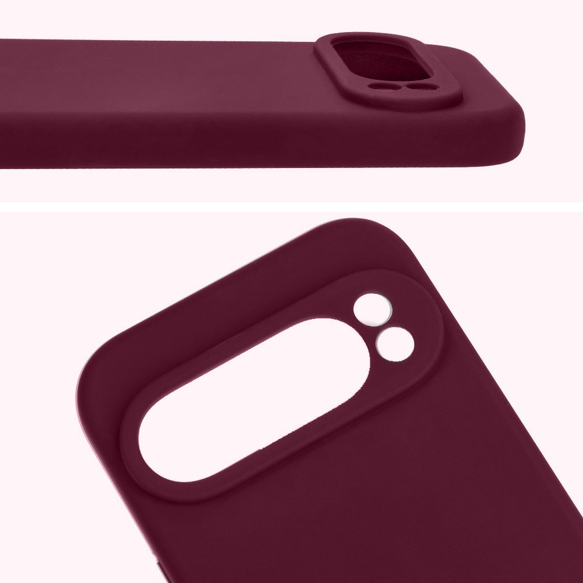 Close-up of lens cutouts in Bizon Soft Case