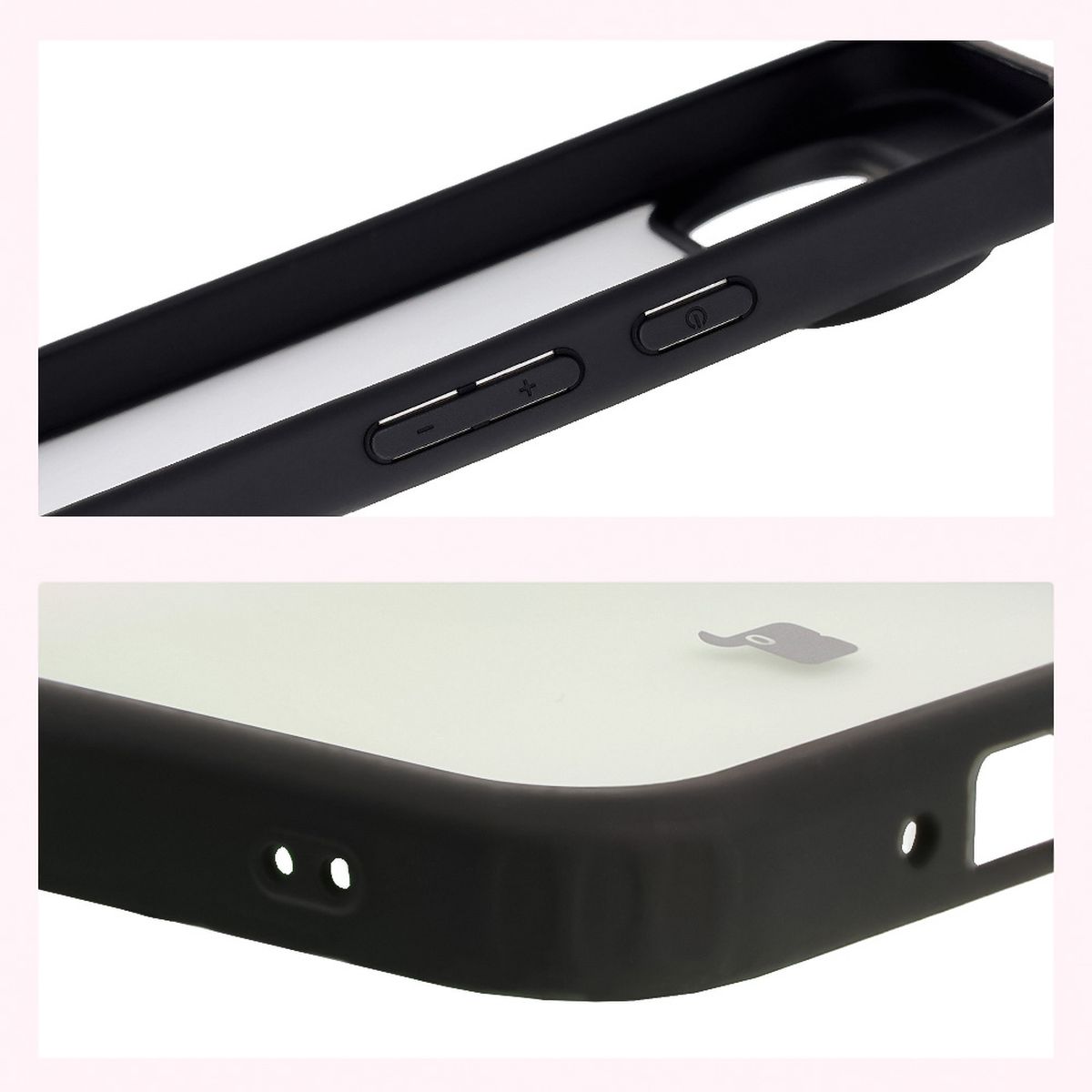 Reinforced corners and raised screen edges in Bizon Case Angelo