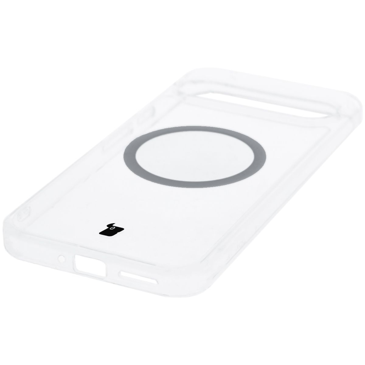 Integrated buttons, cutouts, and hybrid material in Bizon Case CrystalO case