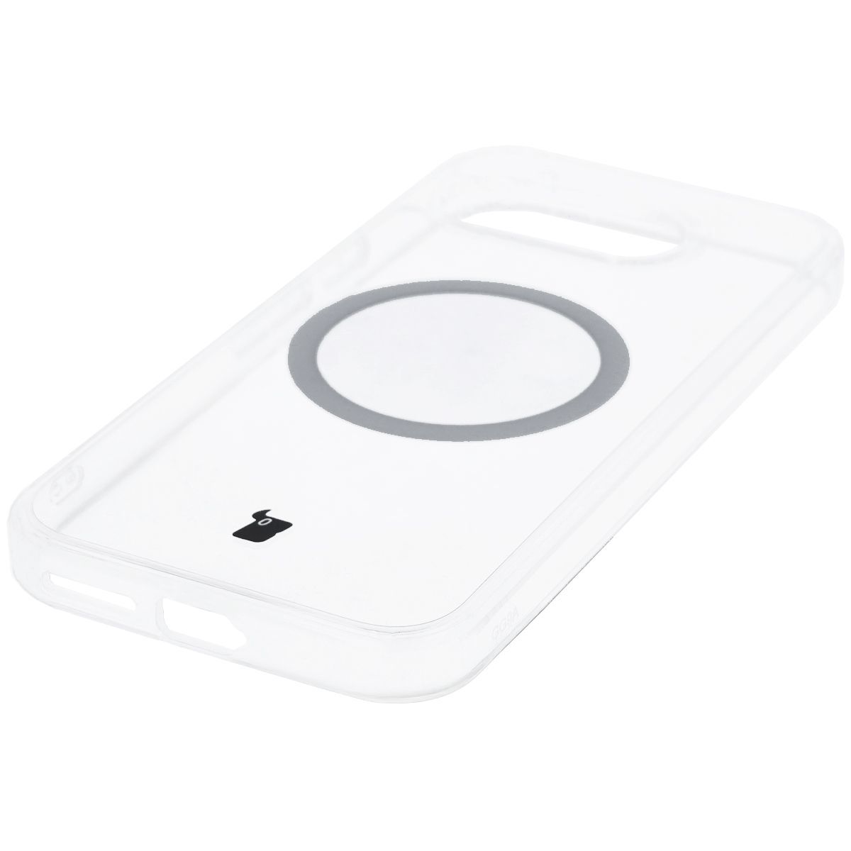 Integrierte Tasten, Aussparungen und hybrides Material im Etui Bizon Case CrystalO