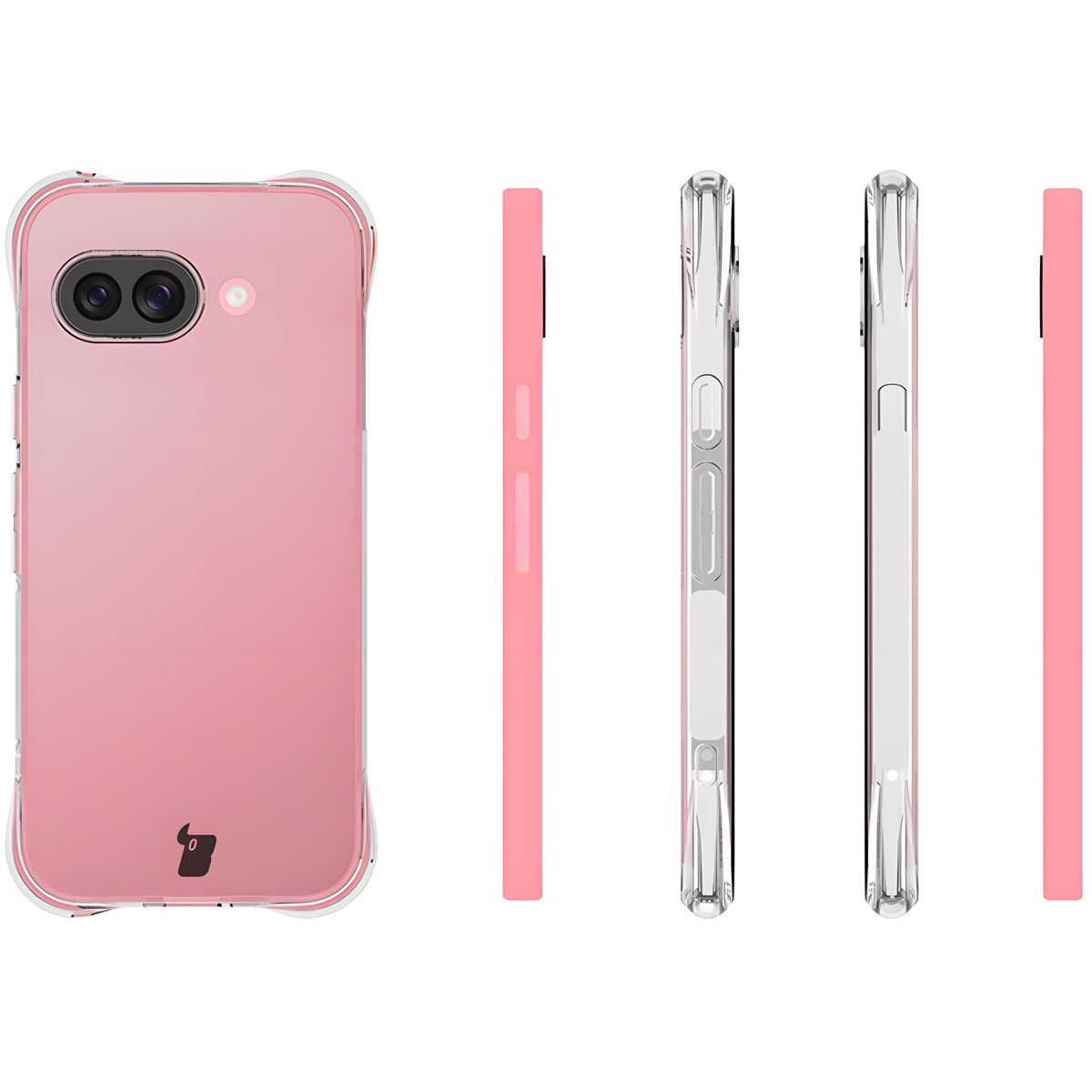 Reinforced corners, raised edges of the screen, and dotted structure in Bizon Case Salpa