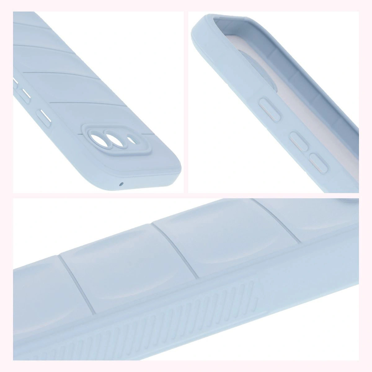 Textured sides and raised edges of the screen and camera in the Bison Case Tur for Google Pixel 9a