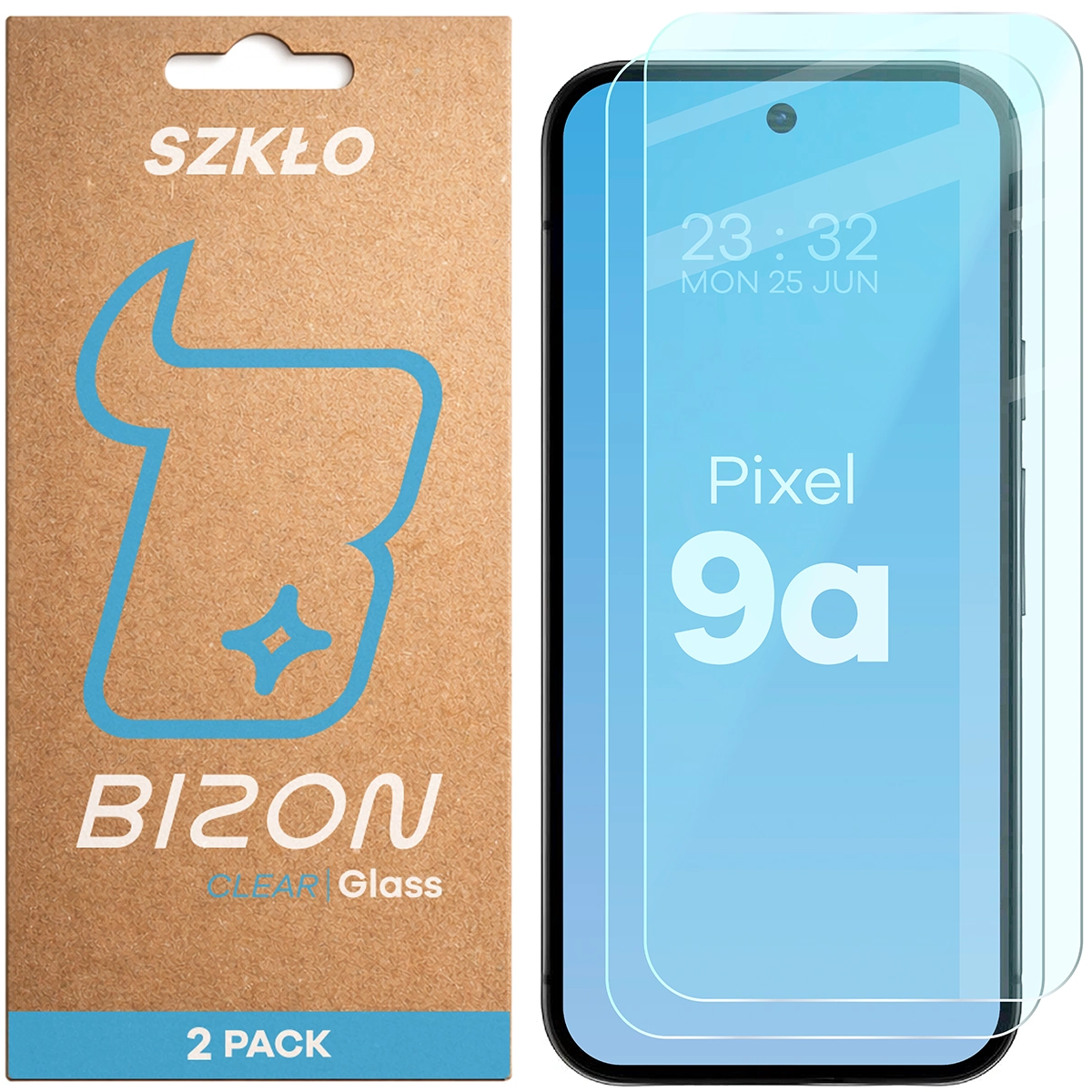 Szkło hartowane Bizon Glass Clear Duo do Google Pixel 9a