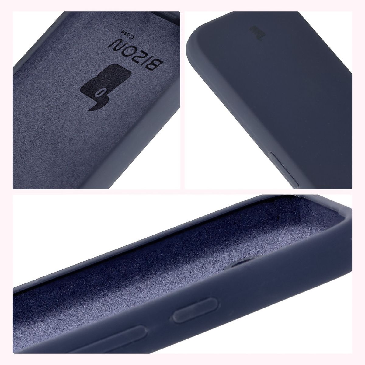 Bison Soft Case design: integrated covers, raised edges, and microfiber lining