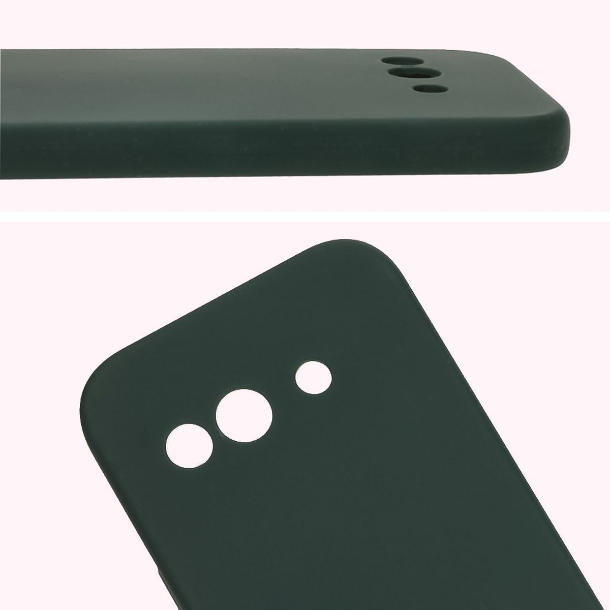 Prim-plan pe decupajele pentru obiective în husa Bizon Soft Case