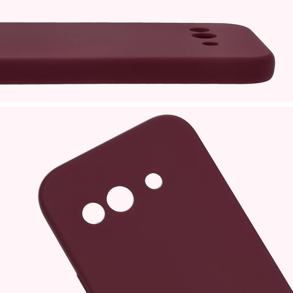 Prim-plan pe decupajele pentru lentile în husa Bizon Soft Case