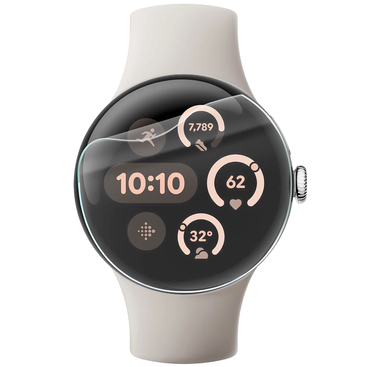 Folia hydrożelowa Bizon Watch Film HydroFlex do Google Pixel Watch 3 41 mm na zegarku