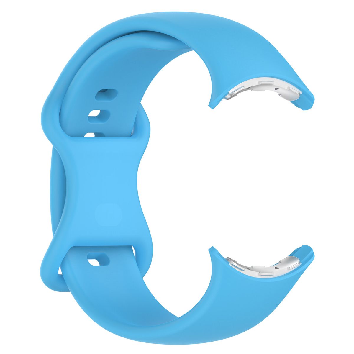 Silicone strap Bizon Strap Watch Silicone shown from the back