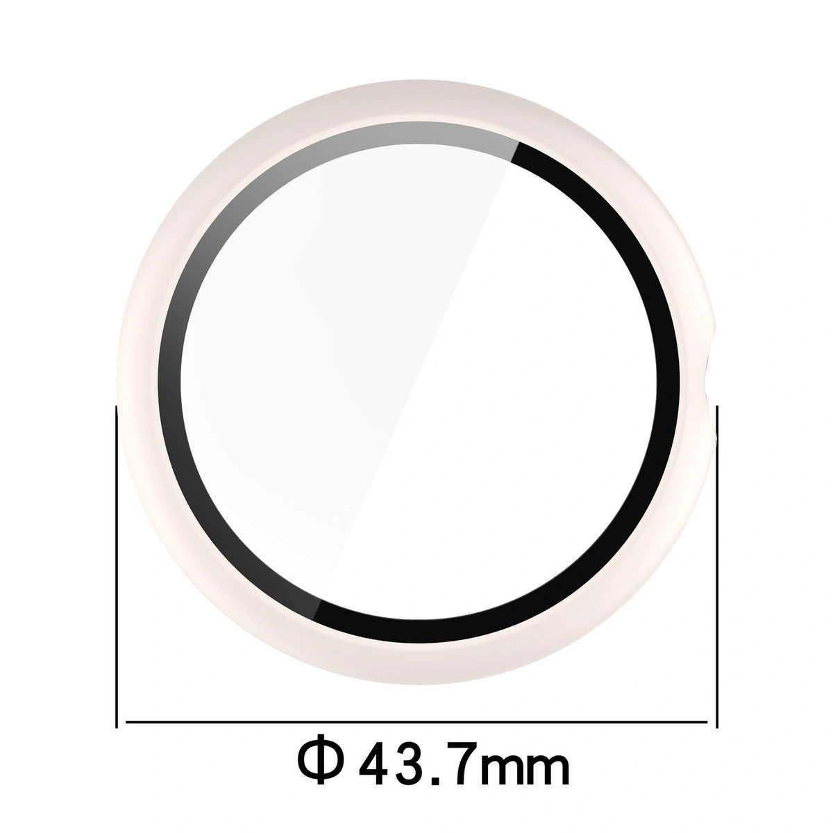 Dimensions of the Bizon Case+Glass Watch for Google Pixel Watch 4 41 mm