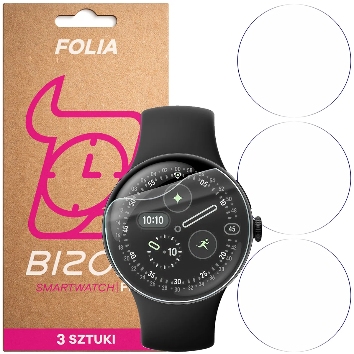 Folia hydrożelowa Bizon Watch Film HydroFlex dla Google Pixel Watch 4 41 mm