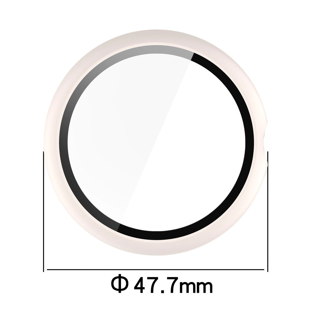 Dimensions of the Bizon Case+Glass Watch for Google Pixel Watch 4 45 mm