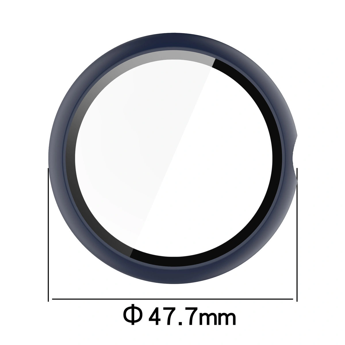 Dimensions of the Bizon Case+Glass Watch for Google Pixel Watch 4 45 mm