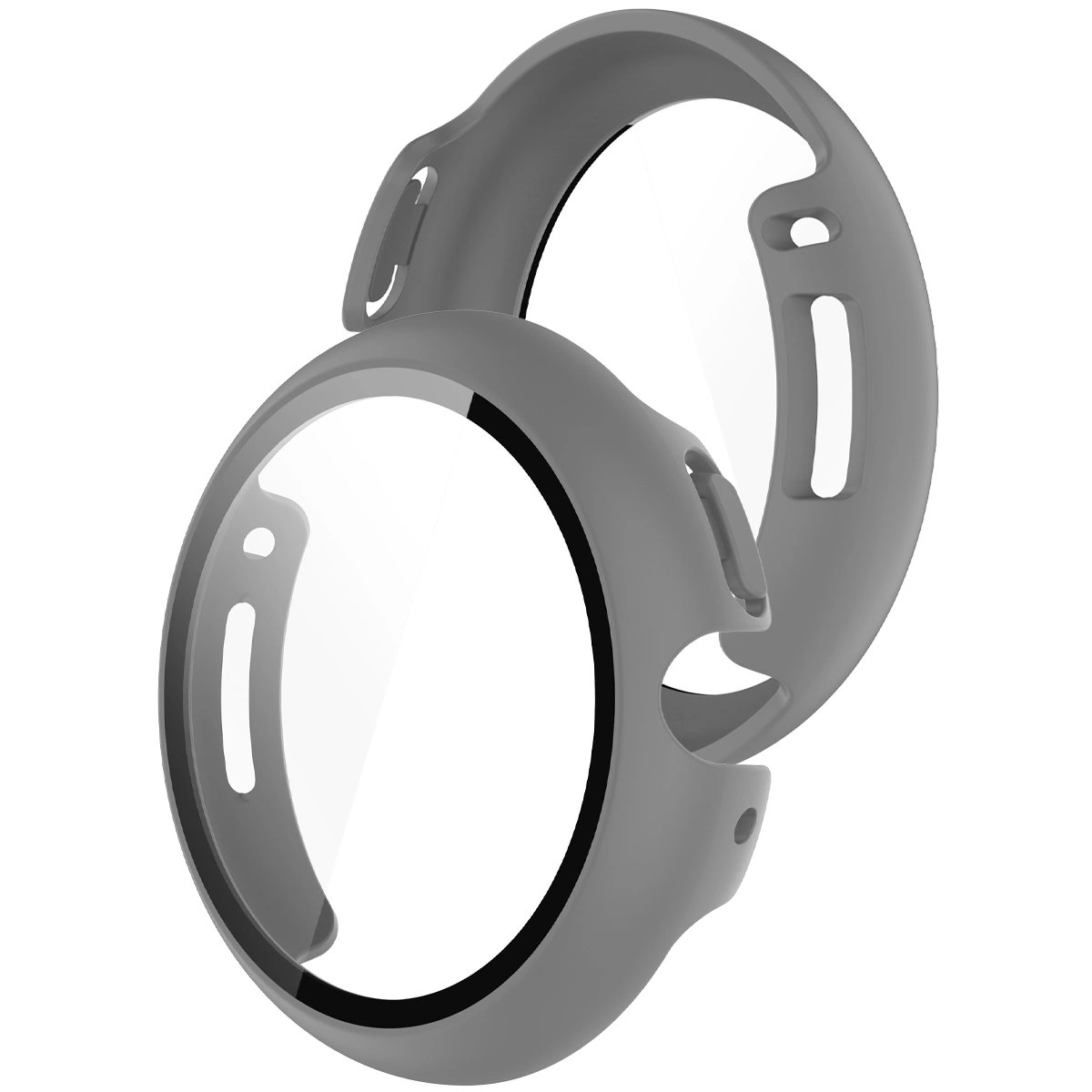 Case with built-in glass Bizon Case+Glass Watch for Google Pixel Watch 4 45 mm