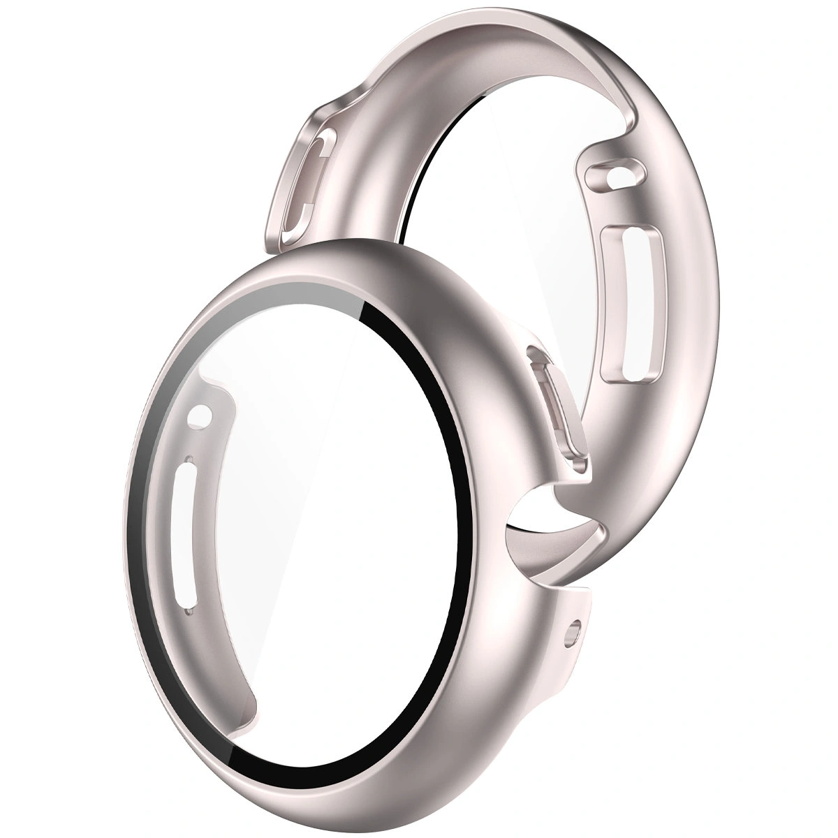 Case with built-in glass Bizon Case+Glass Watch for Google Pixel Watch 4 45 mm