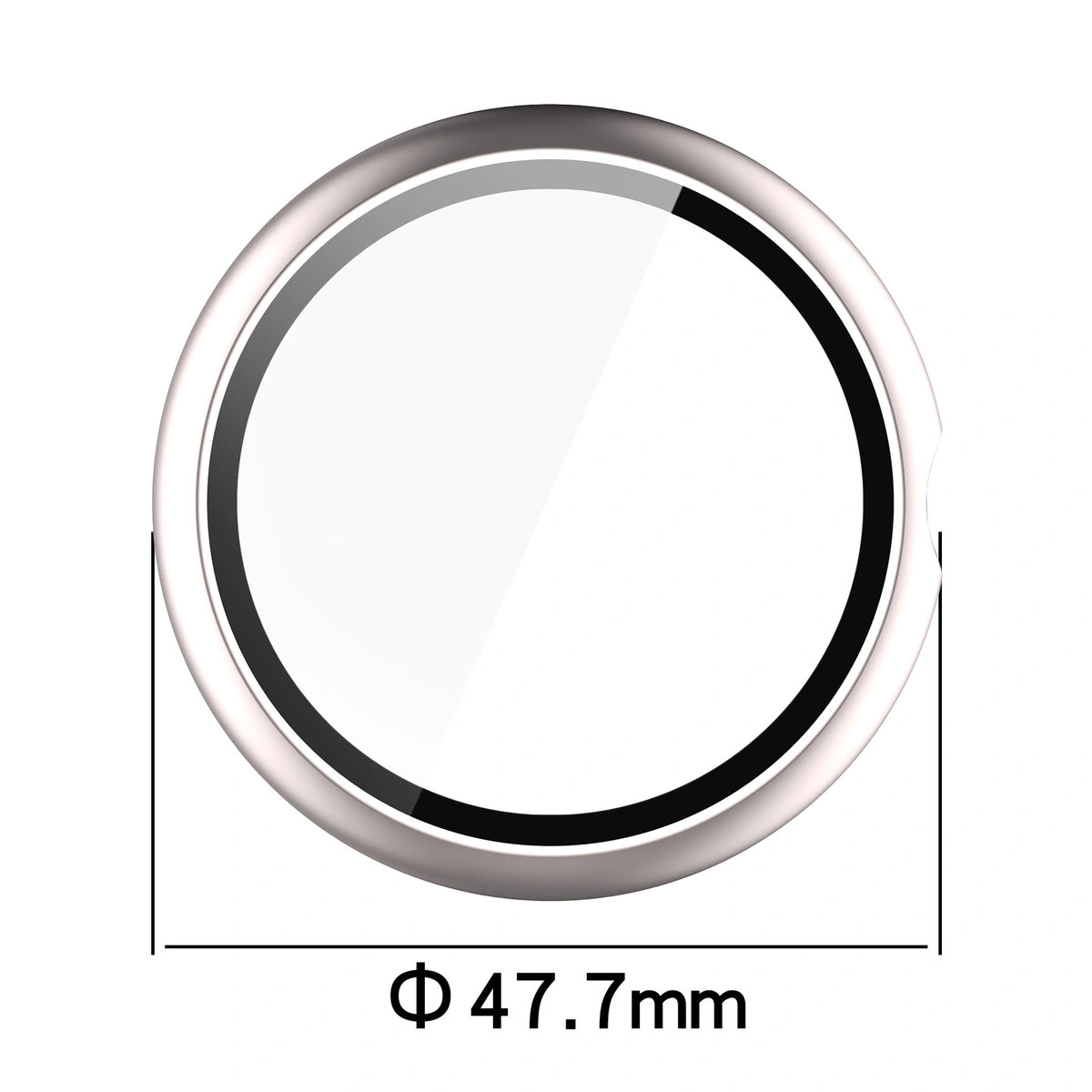 Dimensions of the Bizon Case+Glass Watch for Google Pixel Watch 4 45 mm