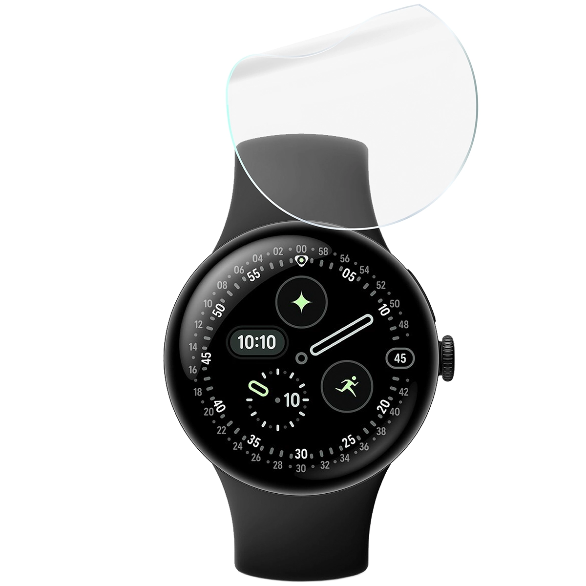 Zestaw folii hydrożelowych Bizon Glass Watch Hydrogel Duo dla Google Pixel Watch 4 45 mm