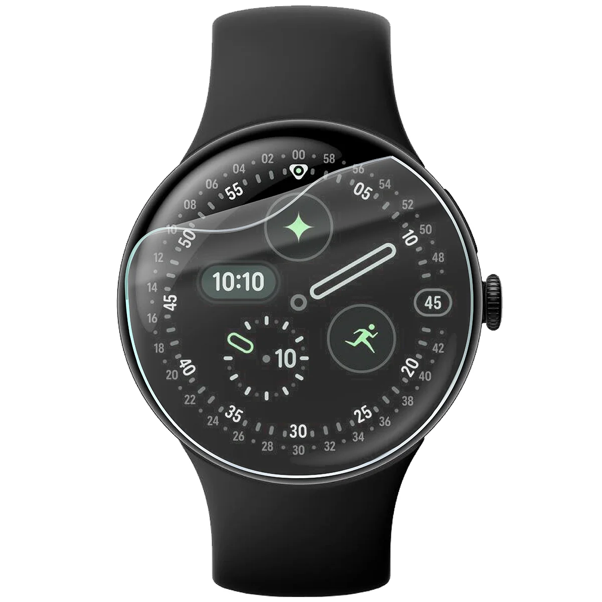 Folia hydrożelowa Bizon Watch Film HydroFlex do Google Pixel Watch 4 45 mm na zegarku