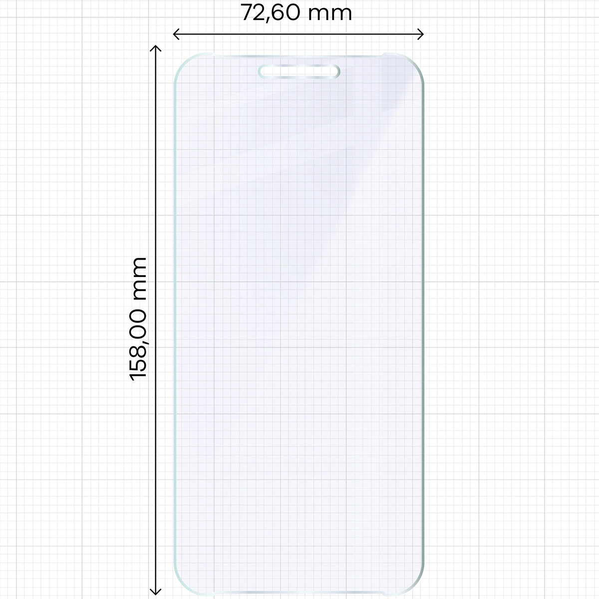 Miarka z wymiarami szkła hybrydowego Bizon Glass Mule do HAMMER Construction