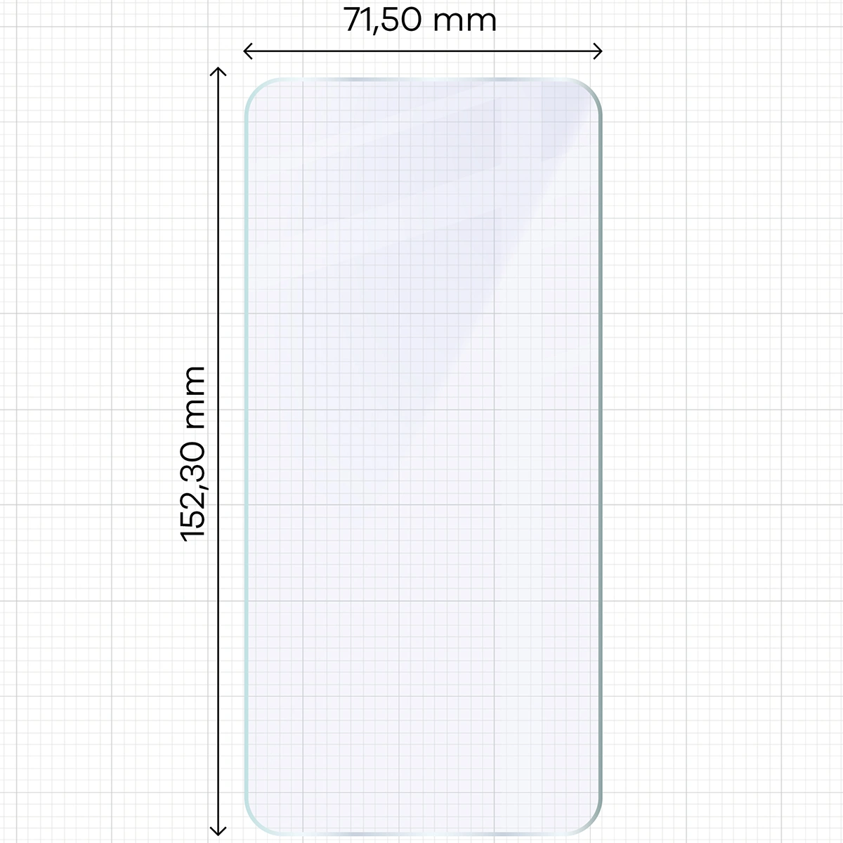Miarka z wymiarami szkła hybrydowego Bizon Glass Mule Duo do HAMMER Ranger
