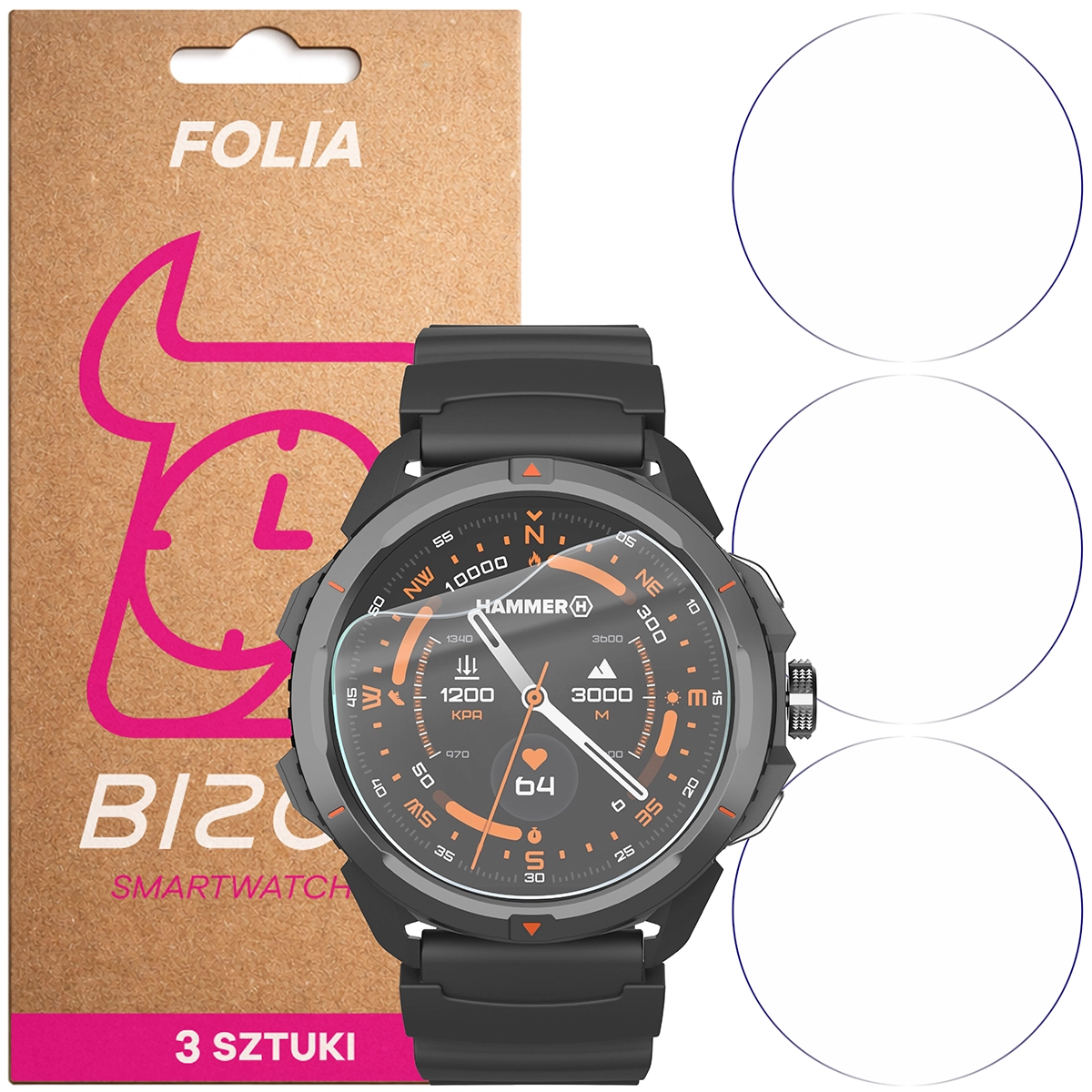 Bizon Watch Film HydroFlex for HAMMER Watch 2