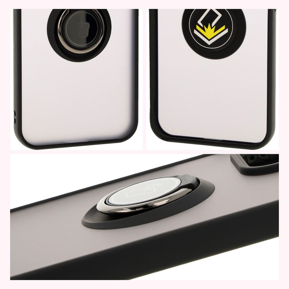 Features of Bizon Case Hybrid Ring: anti-slip frame and matte design