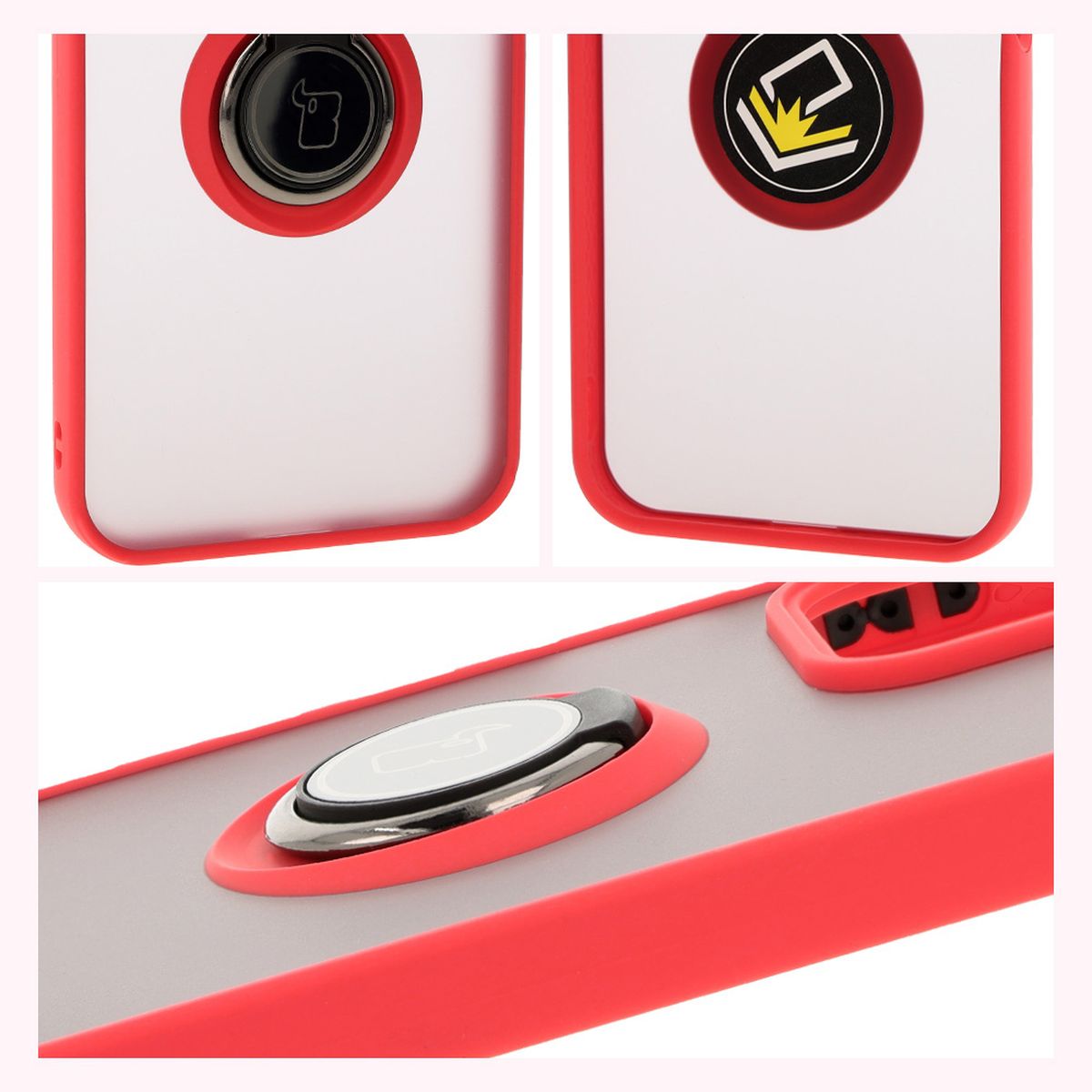 Eigenschaften des Bizon Case Hybrid Ring: rutschfester Rahmen und mattes Design