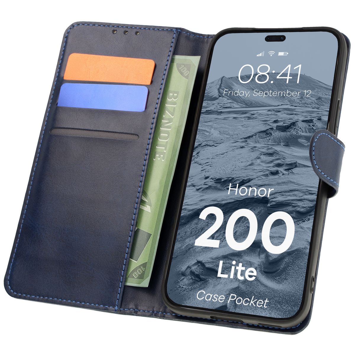 Klappetui Bizon Case Pocket für Honor 200 Lite